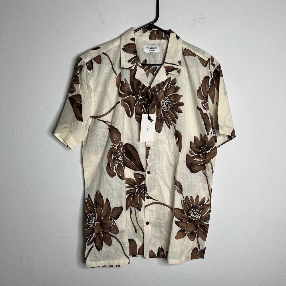 Precedent Los Angeles Men’s Floral Shirt Size Medium